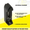 Exell Battery Universal Single Slot Li-Ion Charger for 18650 Assembly Cells EB-TL-LIONC